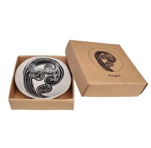 Jo Luping Design - Ponga II Black and White | 7cm Porcelain Bowl