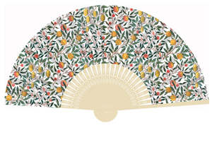 Giftsandhome Gifts: Artico Bluhen - William Morris Fruit Bamboo Fan