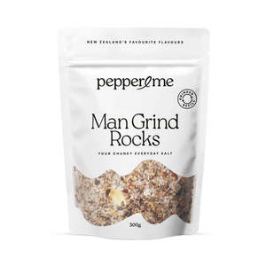 Food Drinks Pepper Me: Pepper & Me Man Grind Rocks Bag