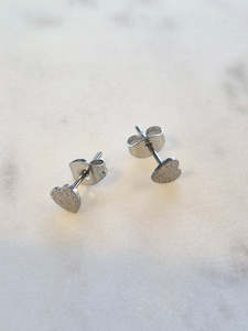 Jewellery Accessories Jewellery: Jojo Glitter Heart Studs