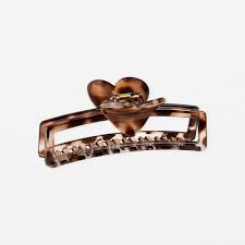 Jewellery Accessories Hats Hair Accessories: Stella + Gemma Hair Grip | Oblong Tort With Heart