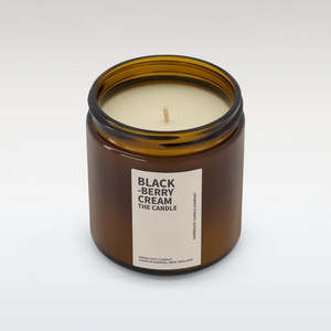 Candles: Amberjack Large Soy Candle - Blackberry Cream