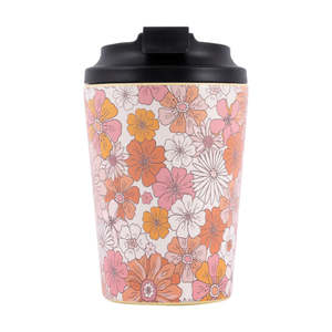 Travel Mugs: Sip By Splosh Insulated Mug | Retro Floral