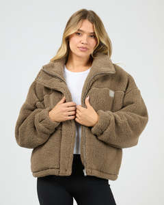 All About Eve Cosy Club Teddy Jacket | Mocha