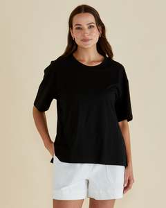 Clothing Betty: Betty Basics Relax Boxy Tee | Black