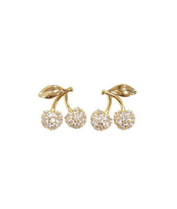 Jewellery Accessories Jewellery: Stella + Gemma Stud Earrings | Crystal Cherries