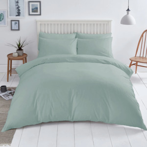 Bedding Sets: Bedding Set Alinda Mint organic cotton Ranforce - Percale
