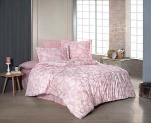 Bedding Sets: Bedding Set Sofia Blush - Printed organic cotton sateen