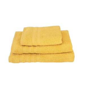 Towels: Bath Towel Set 3 pcs Yellow 50x90cm, 70x140cm, 100x 150cm