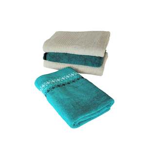 Cotton Bath Towel 70x140 cm, Grey, Emerald
