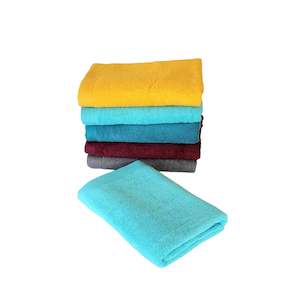 Towels: Cotton Bath Towel 70x140 cm, Turquoise, Lemon, Emerald, Burgundy, Dark Grey