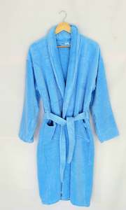 Varol Cotton Bathrobe Blue