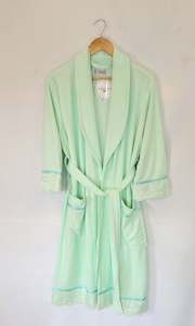 Lightweight velour robe Mint