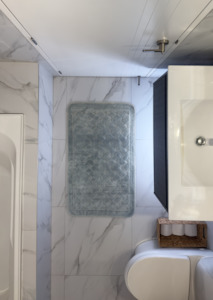 Bath Mat Beatrice Grey classic set (2pcs) Cotton