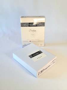 Fitted Sheet Cotton Sateen Deluxe Grey organic cotton