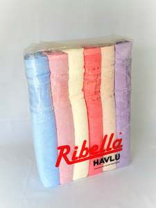 Bamboo Bath Towel Set "Ribella" 50x90cm 6 pcs