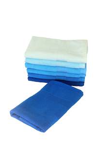 Bath Towel Set "Nurpac" Micricotton 50x90cm 6 pcs, "Shades of blue"