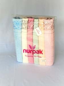 Bath Towel Set "NurPak" Microcotton 50x90cm 6 pcs