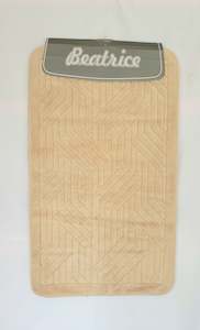 Bath Mat Beatrice Beige set (2pcs) Cotton