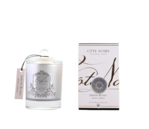 CÔTE NOIRE 185G SOY BLEND CANDLE - WHITE GARDEN - SILVER - GMS18504
