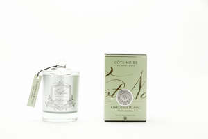 CÔTE NOIRE 185G SOY BLEND CANDLE - GARDENIA - SILVER - GMS18528