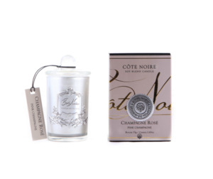 CÔTE NOIRE 75G SOY BLEND CANDLE - PINK CHAMPAGNE - SILVER - GMS07518