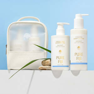 Pure Fiji Body Mates with Toiletry Bag White Gingerlily