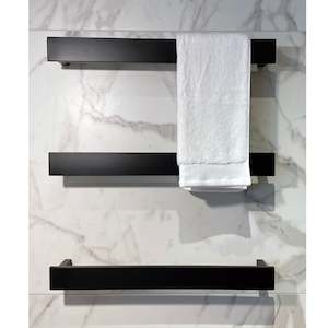 Heated Single Bar Towel Rails: CODE CUBE SQUARE SINGLE BARS 500MM - 6 COLOUR OPTIONS