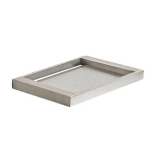 PLUMBLINE METRO SOAP DISH BRUSHED STAINLESS STEEL