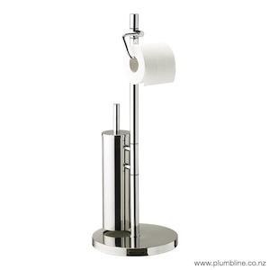 Toilet Brush Holders Toilet Roll Holders: PLUMBLINE ECO STYLE FREESTANDING TOILET ROLL HOLDER AND TOILET BRUSH