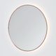 Code Solace Round Brushed Copper Led Mirror - 3 Sizes