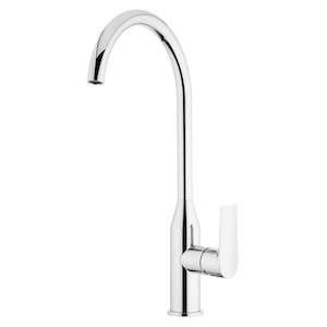 Kitchen And Laundry Taps All Pressure: VODA OLYMPIA GOOSENECK SINK MIXER - 4 COLOURS