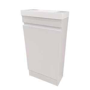 Slimline Vanities: CODE NEO WC 450 FLOORSTANDING VANITIES INCLUDING BASIN - 2 COLOURS