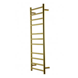 HEIRLOOM GENESIS 1220 SLIMLINE TOWEL LADDER BRUSHED BRASS