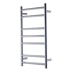 HEIRLOOM GENESIS 825 SLIMLINE HEATED TOWEL LADDER - BRUSHED STAINLESS
