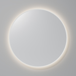 CODE SOLACE ROUND WHITE FRAMED LED MIRROR