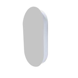 CODE NEO OVAL ROUND MIRROR CABINET 500 X 950MM MATTE WHITE