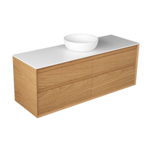 EDGE LARGO 1500 4 DRAWER WALL HUNG VANITY - 6 COLOURS