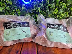 Raw Food: Raw Wallaby Meaty Bones 1kg