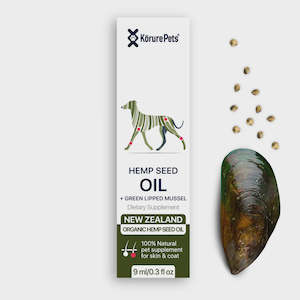 Korure Pets Hemp Seed Oil + Mussel Oil 9ml