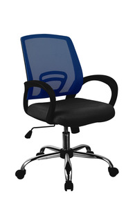 Products: Trice-Blue Mesh mid back chair