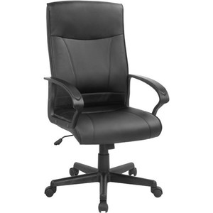 Chairs: Hemsworth Executive High Back Leather Black Chair