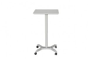 Products: Sylex Helsinki Height Adjustable Mobile Laptop Desk 600 X 600mm White