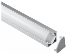 Led Lighting Extrusions: Neri LED Corner Extrusion 18.5mm