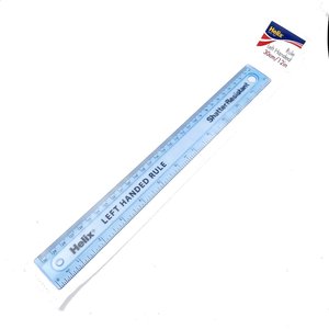 Stationery: Helix Left-Handed Shatter Resistant Ruler (Blue Tinted)