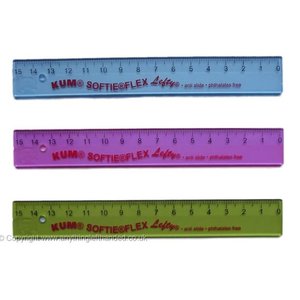 Stationery: Left-Handed Tinted Softie Flex Ruler 15cm