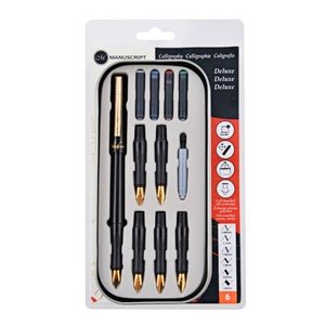 Giftware: Left-Handed Manuscript Calligrapher's Deluxe Set (6 nib)