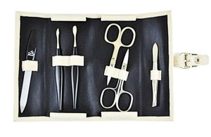 Giftware: Left-Handed Manicure Set 6 Piece (in Black Wallet)