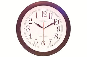 Giftware: Left-Hand Round "Backwards" Wall Clock