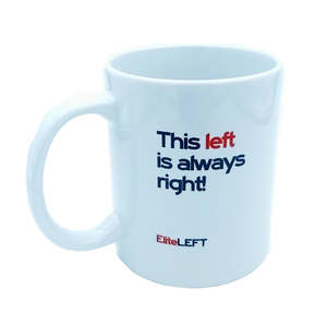 Giftware: Coffee Mug with Left-Handed Slogans
